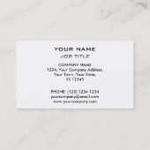 溶解したプリントの名刺の白 名刺 (裏面)