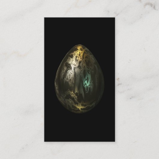 溶解した金属の卵 名刺 (正面)
