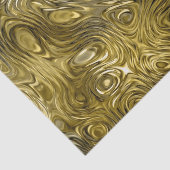 溶解した"金ゴールド"のプリントのティッシュペーパー 薄葉紙 (詳細)