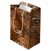 溶解した"銅の"プリントのギフトバッグ媒体 ミディアムペーパーバッグ (裏面アングル)