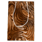 溶解した"銅の"プリントのギフトバッグ媒体 ミディアムペーパーバッグ (裏面)