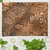 溶解した"銅の"プリントの台所タオル キッチンタオル (折り畳み)