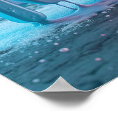 溶解： 3Dタイポグラフィ抽象芸術 ポスター (角)