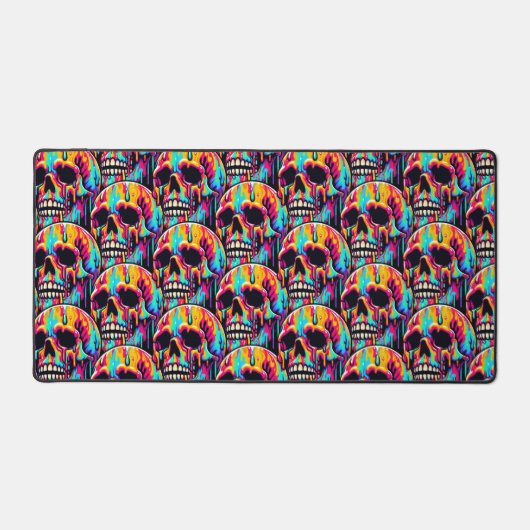 溶鮮やか融スカル デスクマット (正面)
