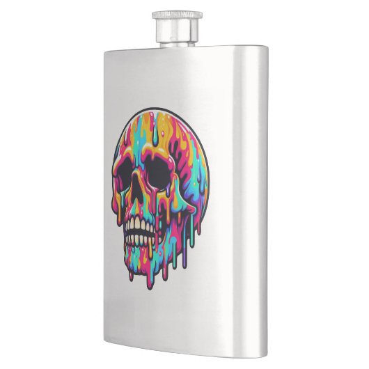 溶鮮やか融スカル フラスク (左)