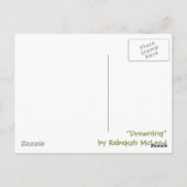 「溺れかける」抽象芸術芸術 ポストカード (裏面)