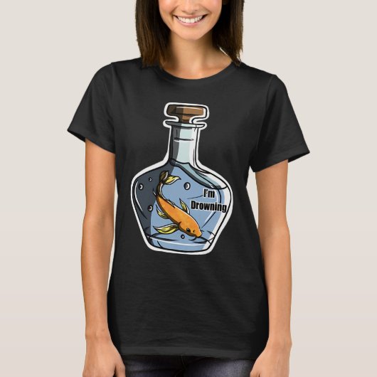 溺れる魚 Tシャツ (正面)