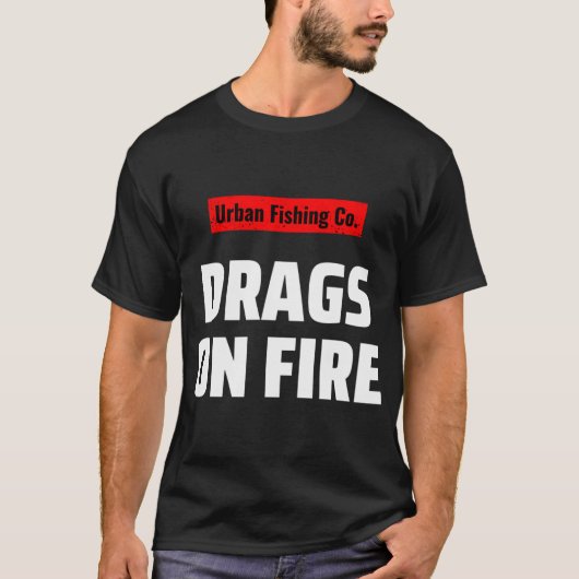 溺死から救ったんだ - おもしろくてレトロな魚のユーモア Tシャツ (正面)