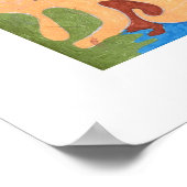 「溺死」の抽象芸術・アート ポスター (角)