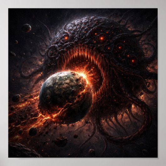 滅びゆく惑星を吞むモンスタープラネット ポスター (正面)