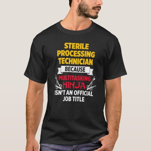 滅菌処理技術者の楽しい計画 技術3 Tシャツ (正面)