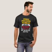滅菌処理技術者の楽しい計画 技術3 Tシャツ (正面フル)