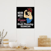 滅菌処理技術者ギフト女性オートクレーブ ポスター (キッチン)