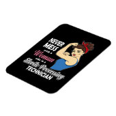 滅菌処理技術者ギフト女性オートクレーブ マグネット (左側)