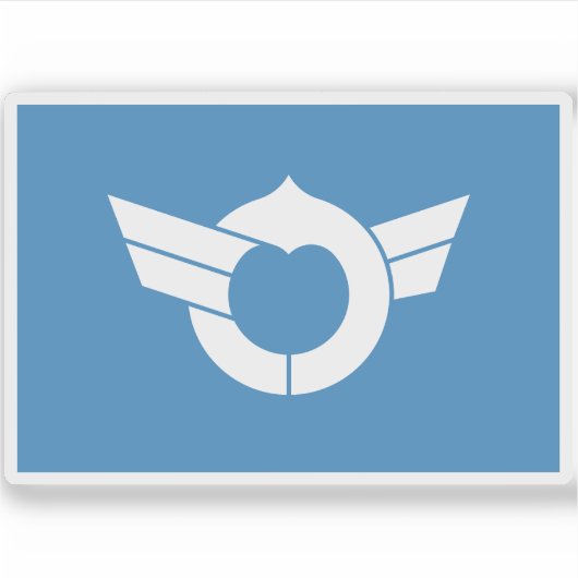 滋賀県国旗 シール (正面)