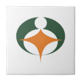 滋賀県甲賀国旗 タイル (正面)