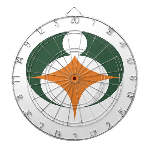 滋賀県甲賀国旗 ダーツボード (正面)
