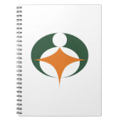 滋賀県甲賀国旗 ノートブック (正面)