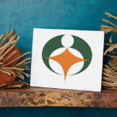 滋賀県甲賀国旗 フォトプラーク (側面)