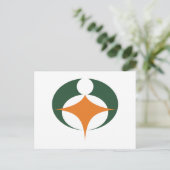 滋賀県甲賀国旗 ポストカード (スタンド正面)