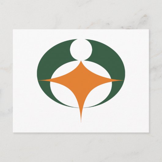 滋賀県甲賀国旗 ポストカード (正面)