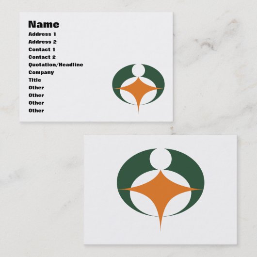 滋賀県甲賀国旗 名刺 (正面/裏面)