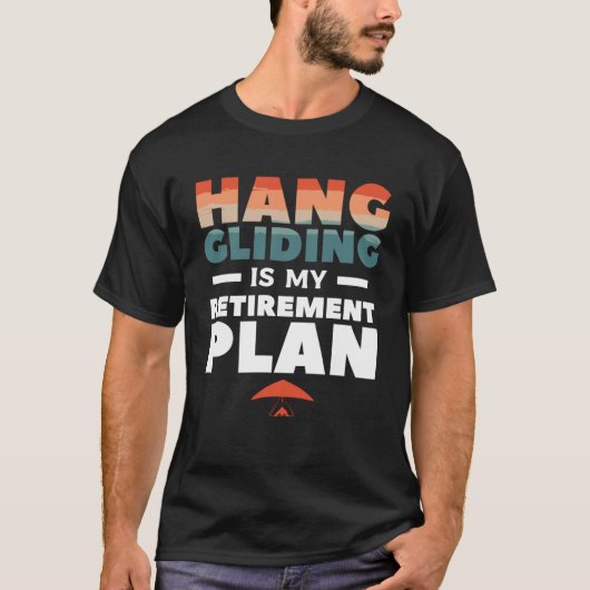 滑つるりは私の退職計画滑空機 Tシャツ (正面)