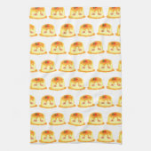 滑らかでクリーミーなキャラメルスペインのフラン キッチンタオル (縦)