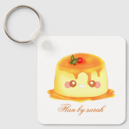 滑らかでクリーミーなキャラメルスペインのフラン キーホルダー