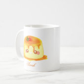 滑らかでクリーミーなキャラメルスペインのフラン コーヒーマグカップ (正面左)