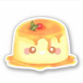 滑らかでクリーミーなキャラメルスペインのフラン シール (正面)