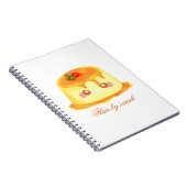 滑らかでクリーミーなキャラメルスペインのフラン ノートブック (右側)