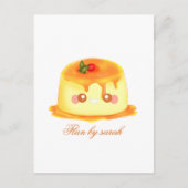 滑らかでクリーミーなキャラメルスペインのフラン ポストカード (正面)