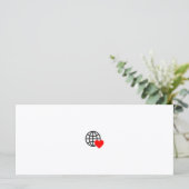 滑らかで太い線で作られた赤いハートのシンボル (スタンド正面)