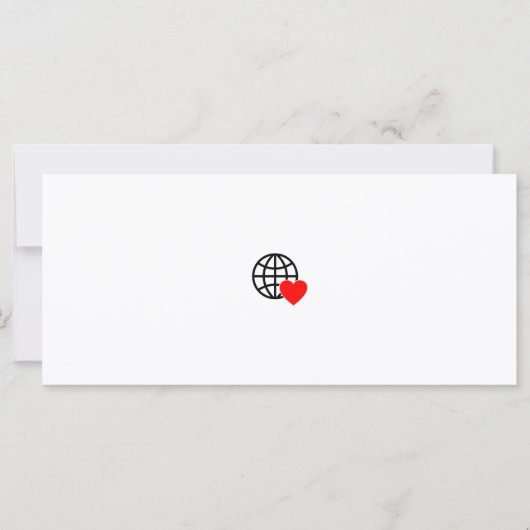 滑らかで太い線で作られた赤いハートのシンボル (正面)