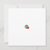 滑らかで太い線で作られた赤いハートのシンボル カード (正面)