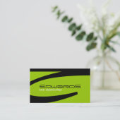 滑らかで男らしい名刺 名刺 (スタンド正面)