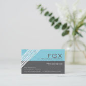 滑らかで、モダンなモノグラムの名刺 名刺 (スタンド正面)