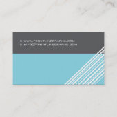 滑らかで、モダンなモノグラムの名刺 名刺 (裏面)