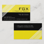 滑らかで、モダンなモノグラムの名刺 名刺 (正面/裏面)