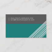 滑らかで、モダンなモノグラムの名刺 名刺 (裏面)