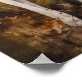 滑らかなキツネテリアドッグアートプリントポスター ポスター (角)