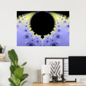 滑らかなギザギザの穴 ポスター (ホームオフィス)