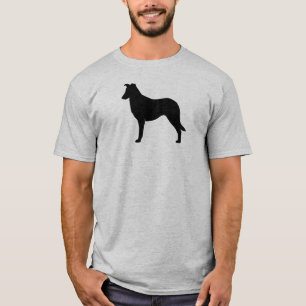 滑らかなコリーのシルエット Tシャツ
