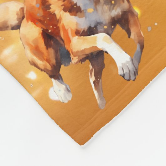 滑らかなコリーランニングズの機敏性,スポーツ フリースブランケット (角)