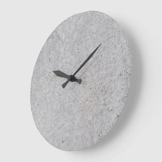 滑らかなコンクリートのテクスチャ ラージ壁時計 (傾斜)