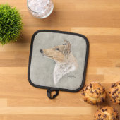 滑らかなセーブルコリーアート 鍋敷き (トップダウン)