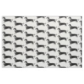 滑らかなダシュナー犬 ファブリック (ファットクウォーター)