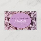 滑らかなデザイン、紫エレガント 名刺 (裏面)