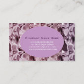 滑らかなデザイン、紫エレガント 名刺 (裏面)